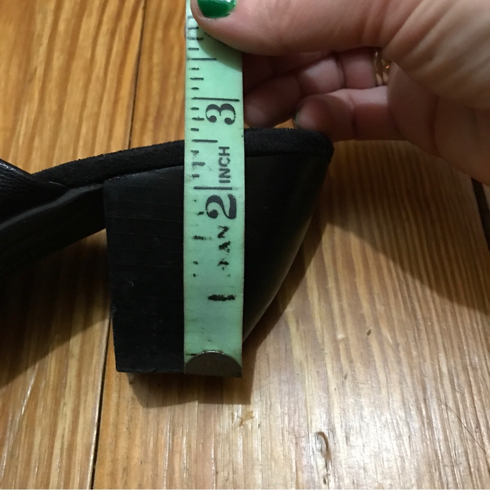 BareTraps Black Leather Buckle Mules, EUC, 9.5 - Picture 14 of 14